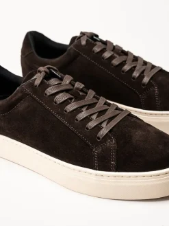 Vagabond - Paul 2.0 - Mörkbruna sneakers i mocka