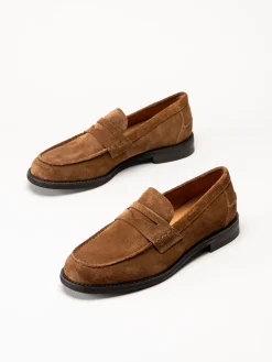 Vagabond - Steven - Bruna loafers i mocka