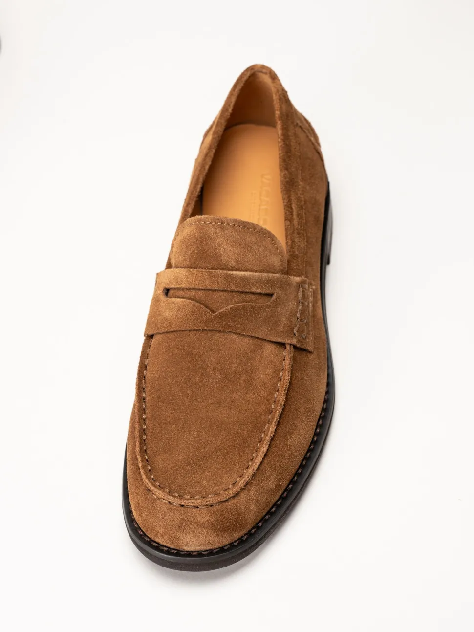 Vagabond - Steven - Bruna loafers i mocka