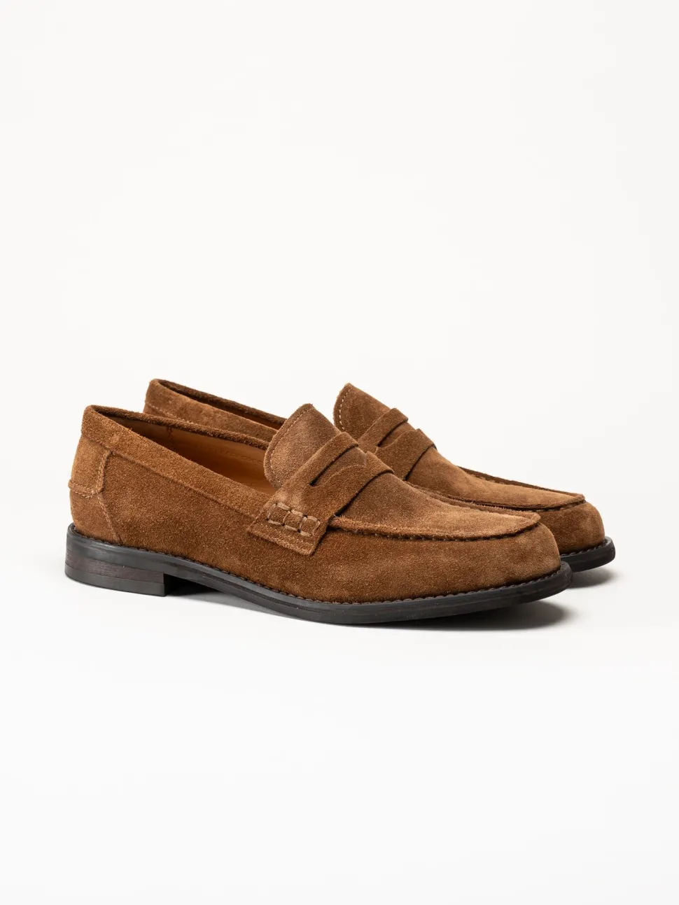 Vagabond - Steven - Bruna loafers i mocka