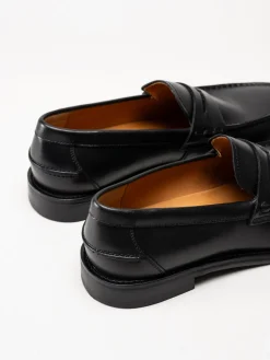 Vagabond - Steven - Svarta loafers i skinn