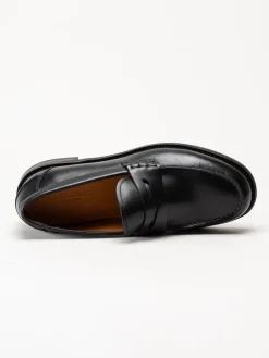 Vagabond - Steven - Svarta loafers i skinn