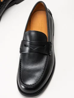 Vagabond - Steven - Svarta loafers i skinn