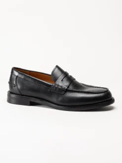 Vagabond - Steven - Svarta loafers i skinn