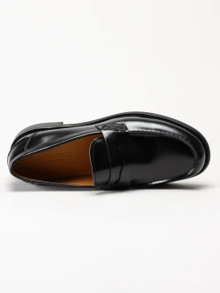Vagabond - Steven - Svarta loafers i polido