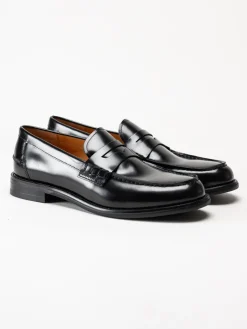 Vagabond - Steven - Svarta loafers i polido