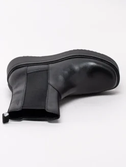 Vagabond - Tara - Svarta platåboots i skinn