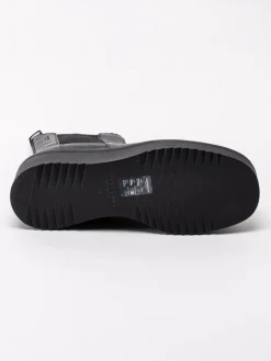 Vagabond - Tara - Svarta platåboots i skinn