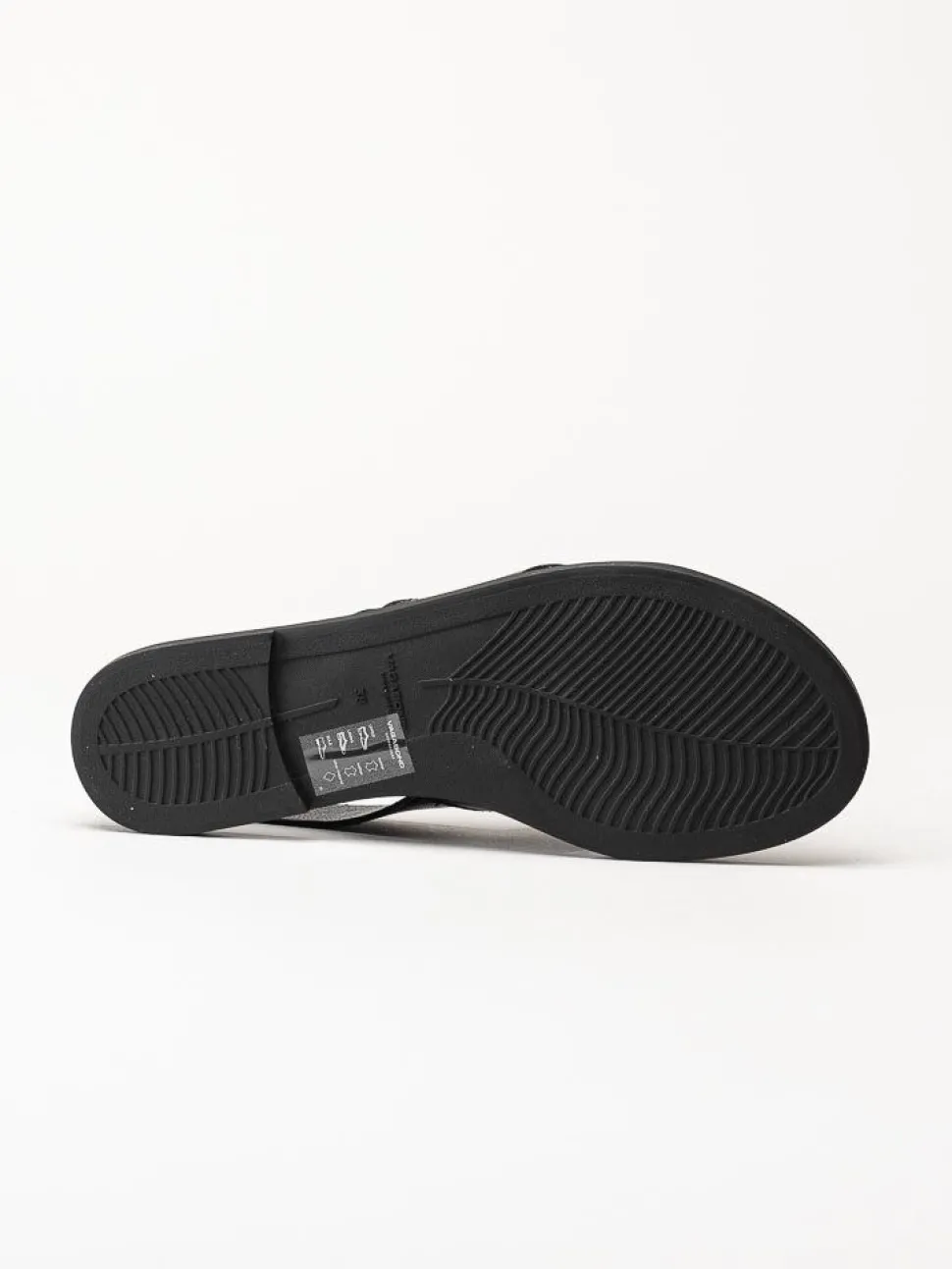 Vagabond - Tia 2.0 - Svarta platta sandaler i skinn