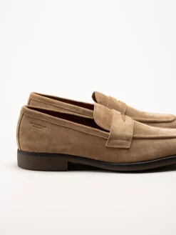 Vagabond - Troy - Beige loafers i mocka