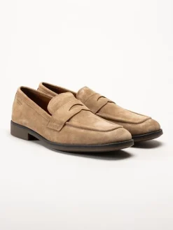 Vagabond - Troy - Beige loafers i mocka