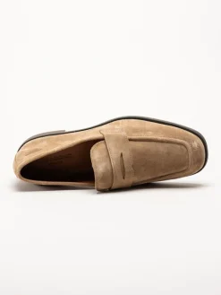Vagabond - Troy - Beige loafers i mocka