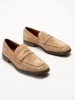 Vagabond - Troy - Beige loafers i mocka