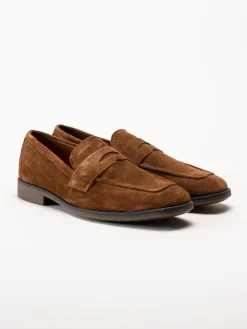Vagabond - Troy - Bruna loafers i mocka
