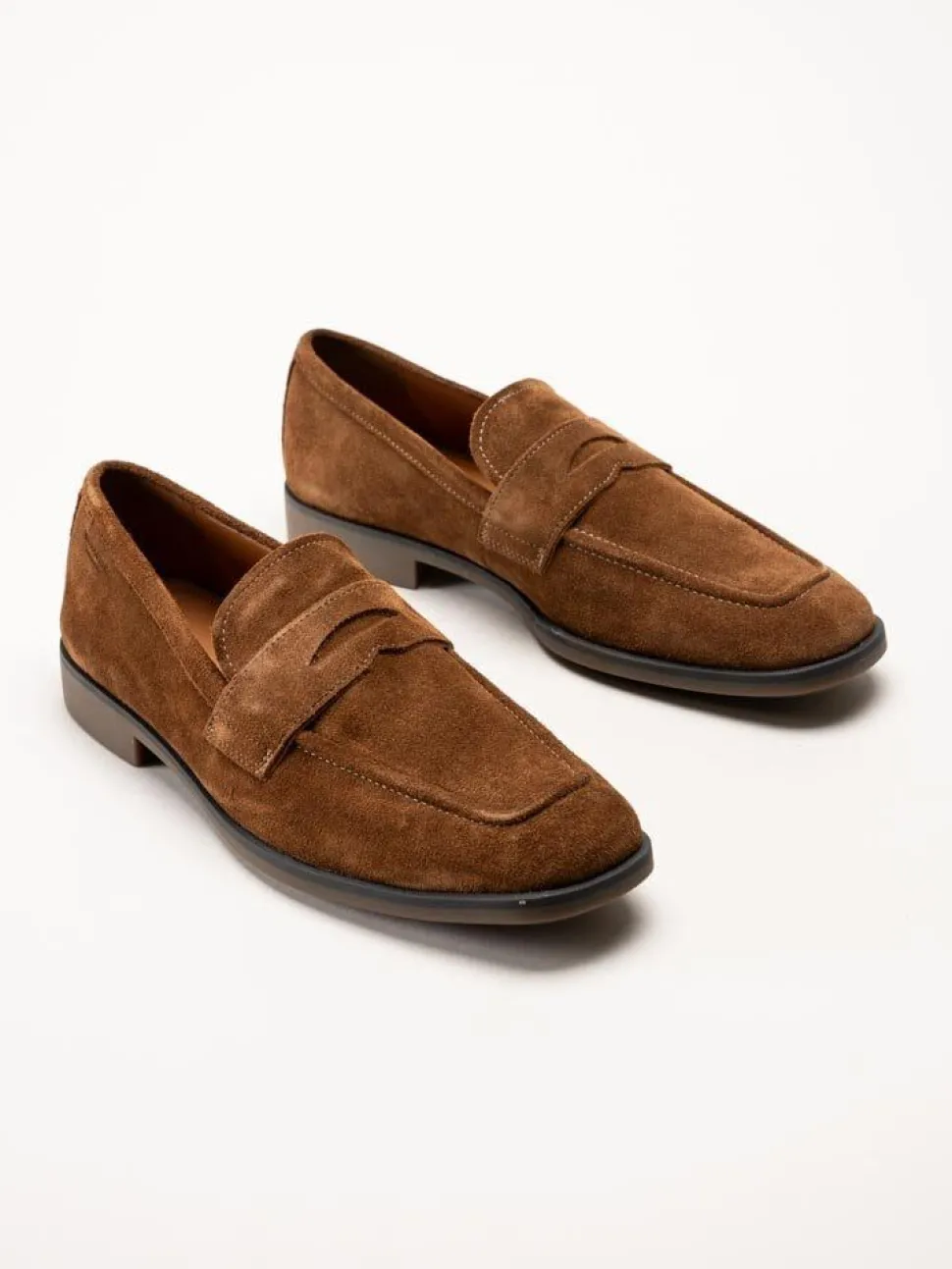 Vagabond - Troy - Bruna loafers i mocka