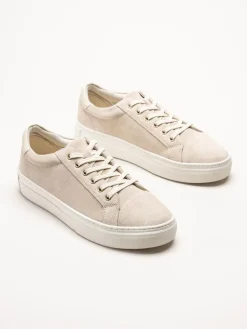 Vagabond - Zoe - Ljusbeige sneakers i mocka