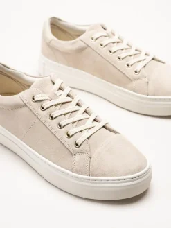Vagabond - Zoe - Ljusbeige sneakers i mocka