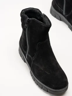 Wildflower - Selhurst - Svarta fodrade boots i mocka
