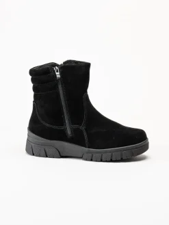 Wildflower - Selhurst - Svarta fodrade boots i mocka