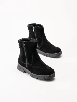 Wildflower - Selhurst - Svarta fodrade boots i mocka