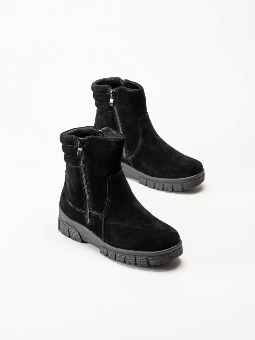 Wildflower - Selhurst - Svarta fodrade boots i mocka