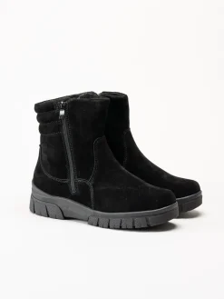 Wildflower - Selhurst - Svarta fodrade boots i mocka