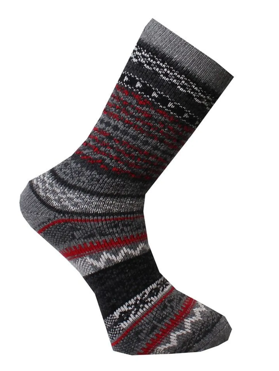 Zokks - Wool 1-pack - Grå multifärgade ullstrumpor