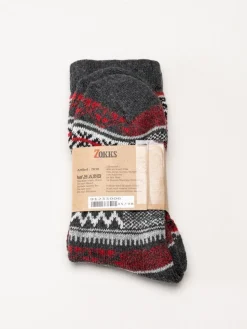 Zokks - Wool 1-pack - Grå multifärgade ullstrumpor