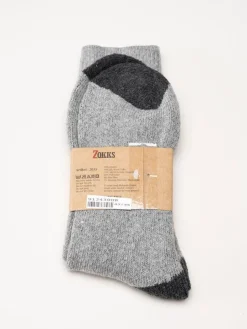 Zokks - Wool 1-pack - Grå svarta ullstrumpor